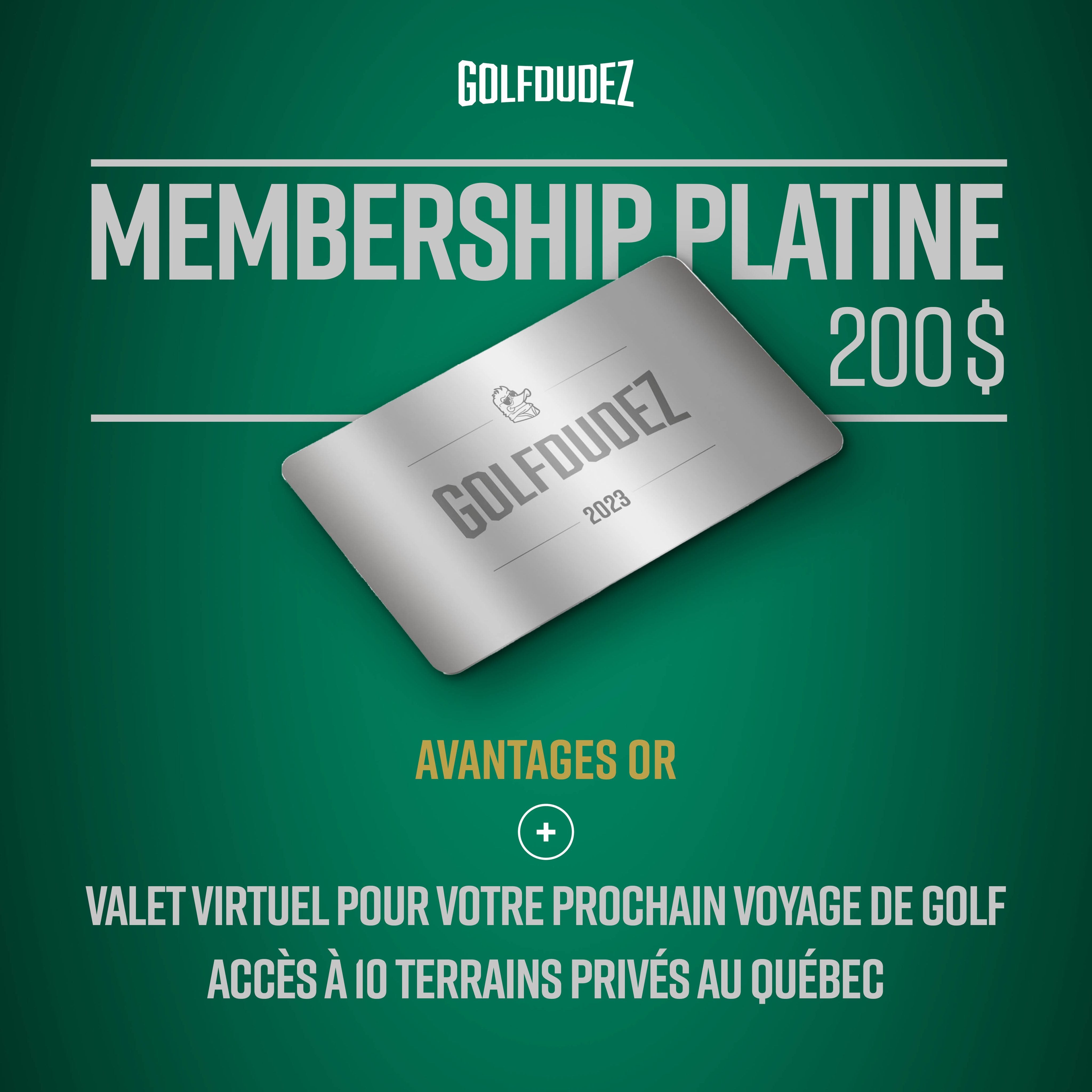 Membership Platine 2023